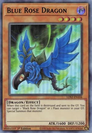 Blue Rose Dragon (Green) — Legendary Duelists: Season 2