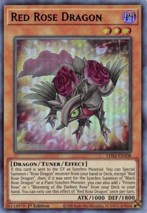 Red Rose Dragon (Blue) — Legendary Duelists: Season 2 Yu-Gi-Oh! card by Studio Dice/SHUEISHA, TV TOKYO, KONAMI