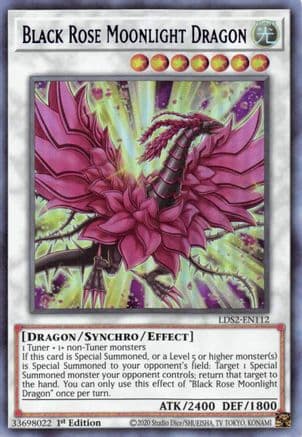 Black Rose Moonlight Dragon (Blue) — Legendary Duelists: Season 2