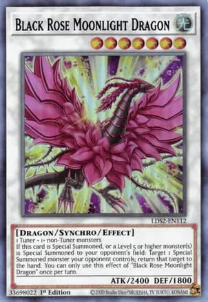 Black Rose Moonlight Dragon (Purple) — Legendary Duelists: Season 2