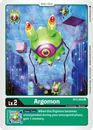 Argomon - BT2-004 — Release Special Booster 1.5 Digimon Card Game card by Kenji Watanabe