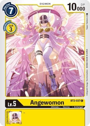 Angewomon - BT2-037 — Release Special Booster 1.5 Digimon Card Game card by Teppei Tadokoro