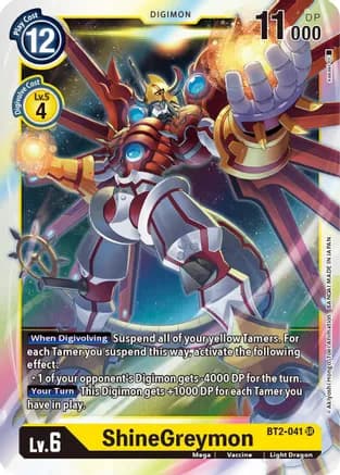 ShineGreymon — Release Special Booster 1.5