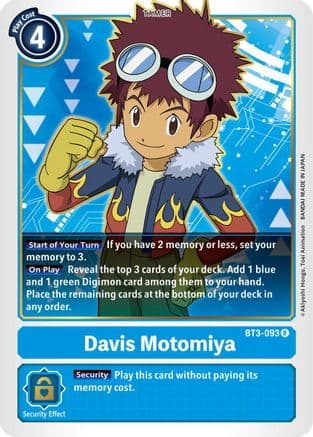 Davis Motomiya — Release Special Booster 1.5