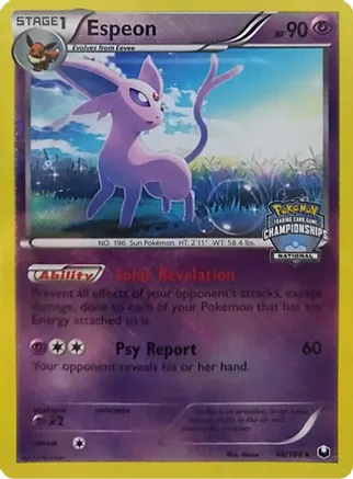 Espeon - 48/108 (National Championships) — League & Championship Cards