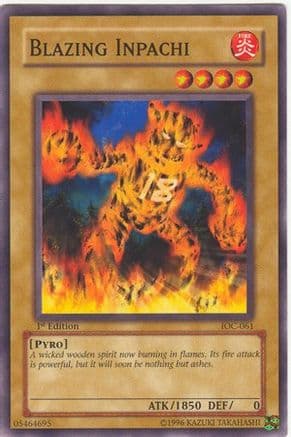 Blazing Inpachi — Invasion of Chaos Yu-Gi-Oh! card by KAZUKI TAKAHASHI