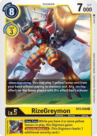 RizeGreymon — Release Special Booster 1.5