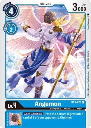Angemon - BT3-023 — Release Special Booster 1.5 Digimon Card Game card by Toppei Tadokoro