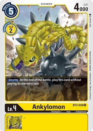 Ankylomon — Release Special Booster 1.5 Digimon Card Game card by Shin Sasaki