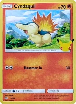 Cyndaquil - 10/25 — McDonald's 25th Anniversary Promos