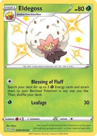 Eldegoss — Shining Fates: Shiny Vault Pokémon TCG card by Mizue