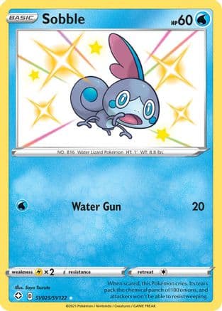 Sobble — Shining Fates: Shiny Vault Pokémon TCG card by Saya Tsuruta