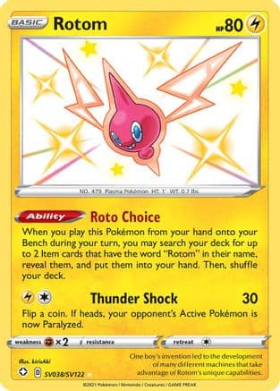 Rotom — Shining Fates: Shiny Vault Pokémon TCG card by kirisAki