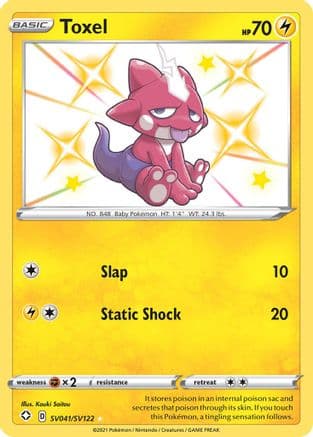 Toxel — Shining Fates: Shiny Vault Pokémon TCG card by Kouki Saitou