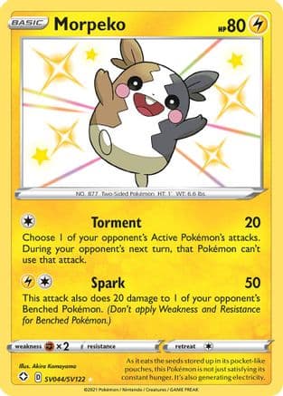 Morpeko — Shining Fates: Shiny Vault Pokémon TCG card by Akira Komayama