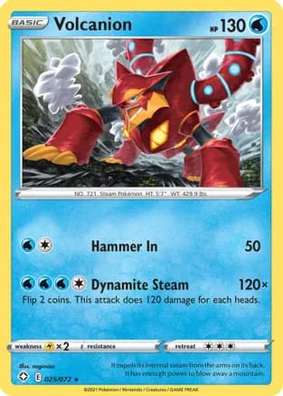 Volcanion — Shining Fates Pokémon TCG card by nagimiso
