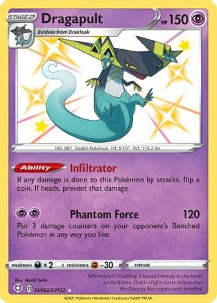 Dragapult — Shining Fates: Shiny Vault Pokémon TCG card by Naoki Saito