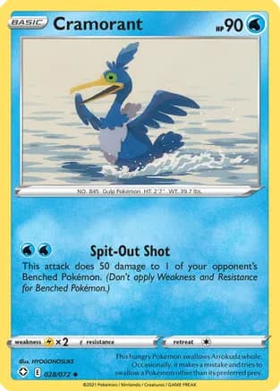 Cramorant — Shining Fates Pokémon TCG card by HYOGONOSUKE