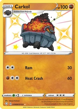 Carkol — Shining Fates: Shiny Vault