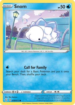 Snom — Shining Fates Pokémon TCG card by Tika Matsuno
