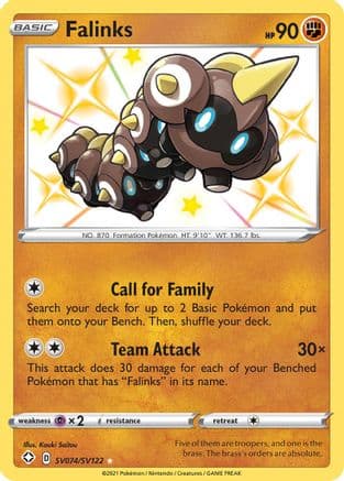 Falinks — Shining Fates: Shiny Vault Pokémon TCG card by Kouki Saitou