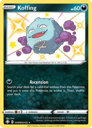 Koffing — Shining Fates: Shiny Vault Pokémon TCG card by Yumi