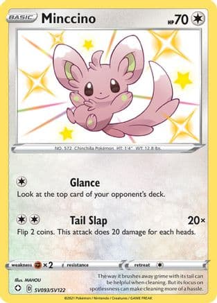 Minccino — Shining Fates: Shiny Vault Pokémon TCG card by MAHOU