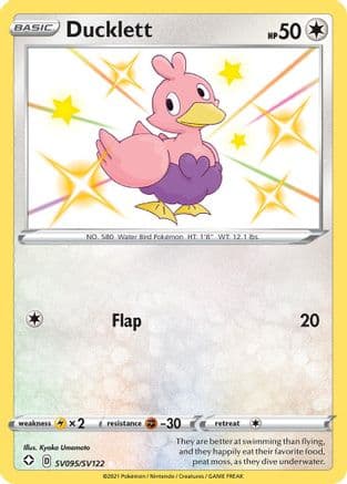 Ducklett — Shining Fates: Shiny Vault Pokémon TCG card by Kyoko Umemoto