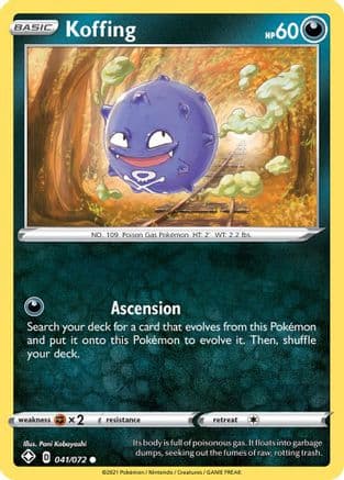 Koffing — Shining Fates Pokémon TCG card by Pani Kobayashi
