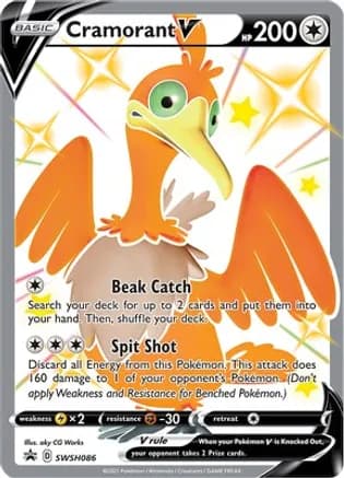 Cramorant V - SWSH086 — SWSH: Sword & Shield Promo Cards