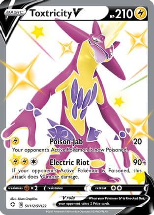 Toxtricity V — Shining Fates: Shiny Vault Pokémon TCG card by 5ban Graphics