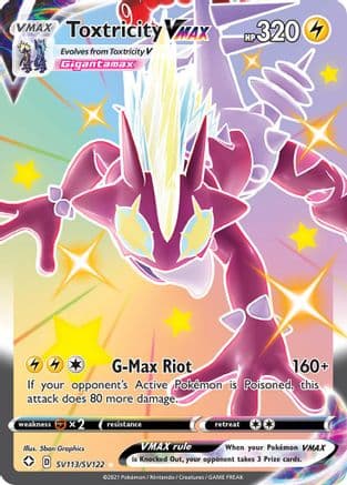 Toxtricity VMAX — Shining Fates: Shiny Vault Pokémon TCG card by 5ban Graphics