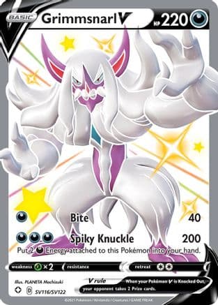 Grimmsnarl V — Shining Fates: Shiny Vault Pokémon TCG card by PLANETA Mochizuki
