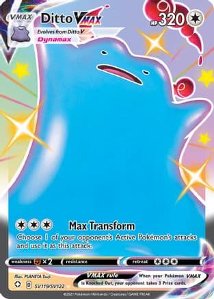Ditto VMAX — Shining Fates: Shiny Vault Pokémon TCG card by PLANETA Tsuji