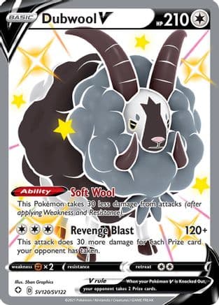 Dubwool V — Shining Fates: Shiny Vault Pokémon TCG card by 5ban Graphics