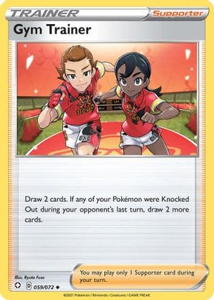 Gym Trainer — Shining Fates Pokémon TCG card by Ryuta Fuse