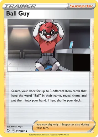 Ball Guy — Shining Fates Pokémon TCG card by Hitoshi Ariga