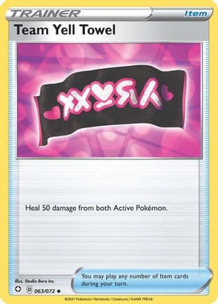 Team Yell Towel — Shining Fates Pokémon TCG card by Studio Bora Inc.