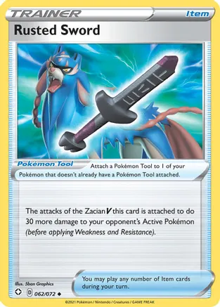 Rusted Sword — Shining Fates Pokémon TCG card by 5ban Graphics