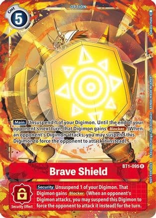 Brave Shield - BT1-095 (Dash Pack Ver. 1.5) — Release Special Booster 1.5