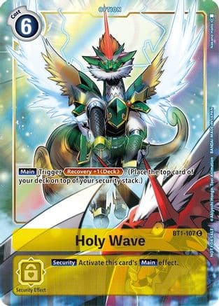 Holy Wave - BT1-107 (Dash Pack Ver. 1.5) — Release Special Booster 1.0