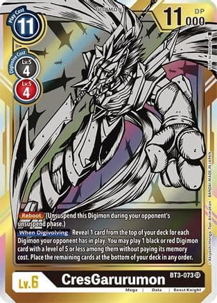 CresGarurumon (Alternate Art) — Release Special Booster 1.5
