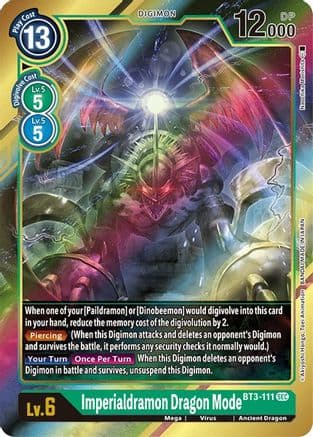 Imperialdramon Dragon Mode (Secret Rare) (Alternate Art) — Release Special Booster 1.5