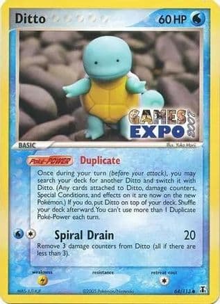 Ditto (Squirtle) - 64/113 (Games Expo 2007) — Pokémon TCG card