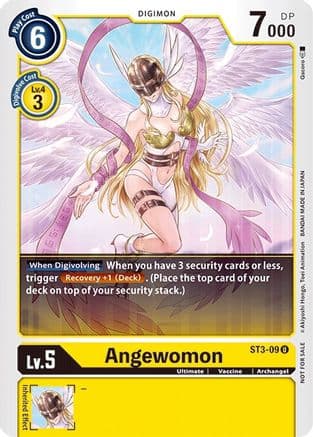 Angewomon - ST3-09 (Tamer Battle Pack 1) — Digimon Card Game card