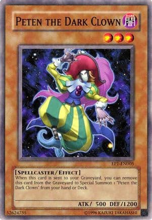 Peten the Dark Clown — Yu-Gi-Oh! Movie Exclusive Pack Yu-Gi-Oh! card by KAZUKI TAKAHASHI