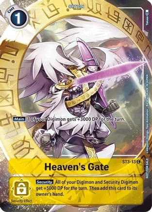 Heaven's Gate - ST3-13 (Tamer's Evolution Box) — Digimon Card Game card