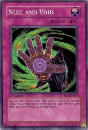 Null and Void — Soul of the Duelist Yu-Gi-Oh! card by KAZUKI TAKAHASHI