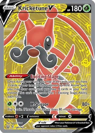 Kricketune V (Full Art) — SWSH05: Battle Styles