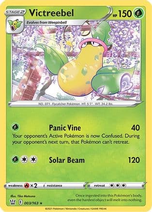 Victreebel — SWSH05: Battle Styles Pokémon TCG card by Tika Matsuno